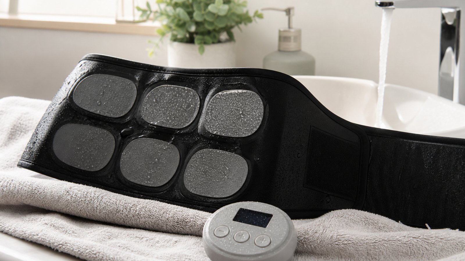 British-made baby bath with eco packaging by a nursery wall