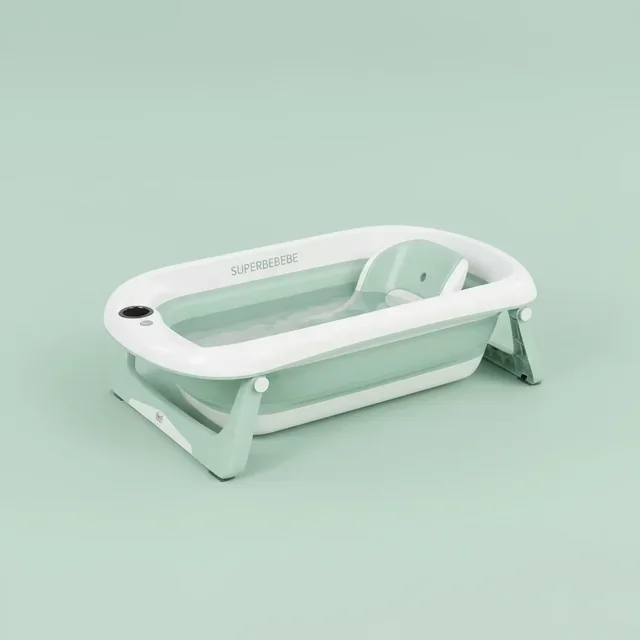SUPERBEBEBE baby bath studio mint lifestyle image